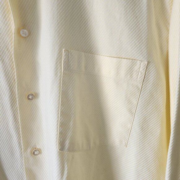 Jack Lypson Signature Shirt 16 L Yellow 100% Cotton Made in Canada 🎉 Host Pick! - Picture 4 of 9